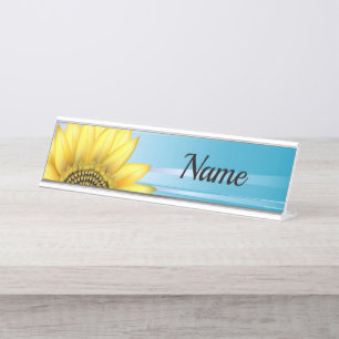 Porte-nom Pour Bureau Tournesol