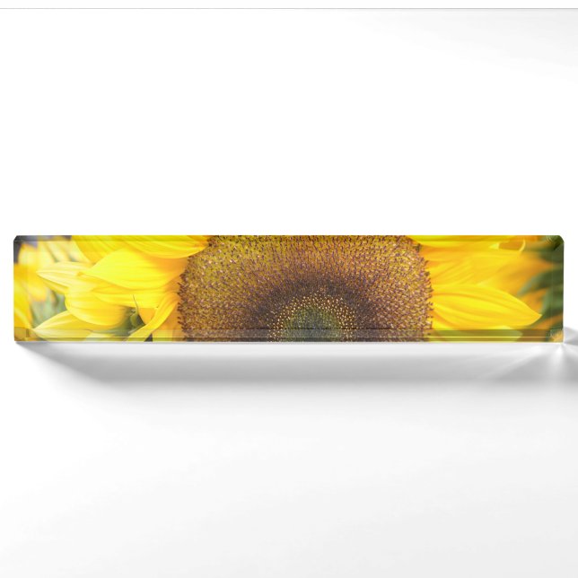 Porte-nom Pour Bureau Tournesol magnifique (Devant)