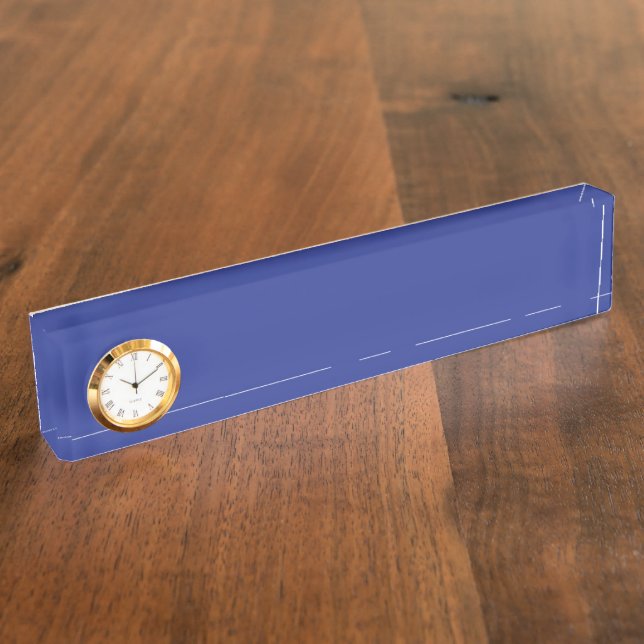 Porte-nom Pour Bureau un avion volant dans le ciel avec un fond bleu (Taille)