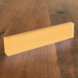 Porte-nom Pour Bureau Un mélange de teintes jaune et orange crée un vibr