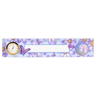 Porte-nom Pour Bureau un paradis mauve