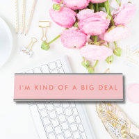 Unique Rose Novelty Funny Desk Nom Plate