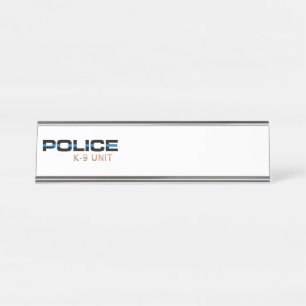 Porte-nom Pour Bureau Unité de police K9