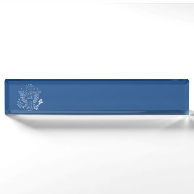 PORTE-NOM POUR BUREAU US (Devant)