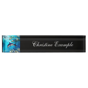 Porte-nom Pour Bureau Vie marine