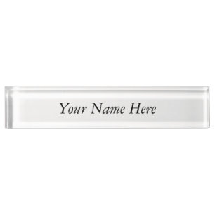 Porte-nom Pour Bureau Votre de nom plaque signalétique ici