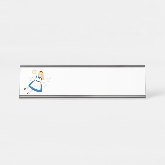 Porte-nom Pour Bureau Wonderland Alice (Devant)