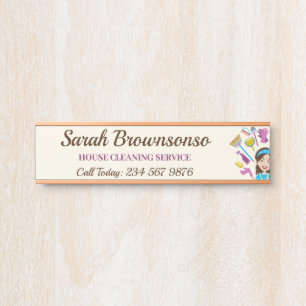 PORTE-NOM POUR PORTE 