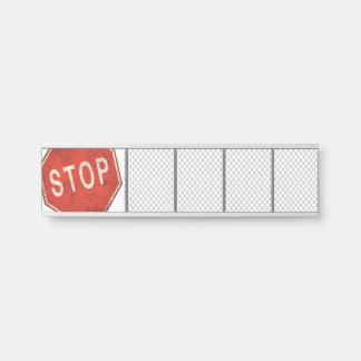 Porte-nom Pour Porte Arrêter le nom