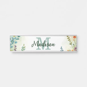 Porte-nom Pour Porte Bouquet de fleurs sauvages de fleurs printanières