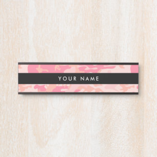 Porte-nom Pour Porte Camouflage Rose, Camouflage, Militaire, Armée