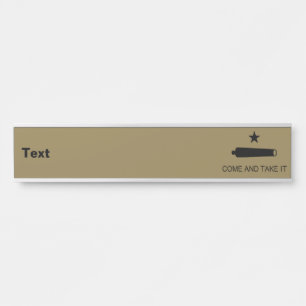 Porte-nom Pour Porte Come & Take It ! Flag de Texas State