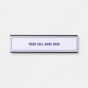 Porte-nom Pour Porte Concevez votre panneau de porte avec nom exemple C