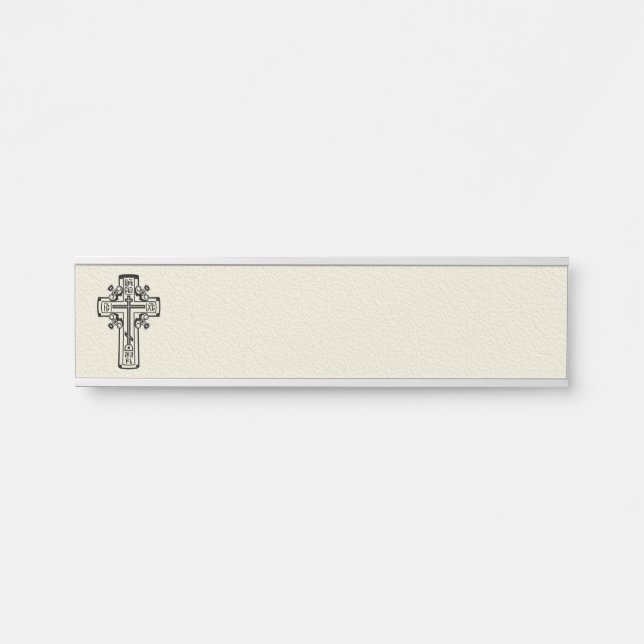 Porte-nom Pour Porte Croix chrétienne orthodoxe (Devant)
