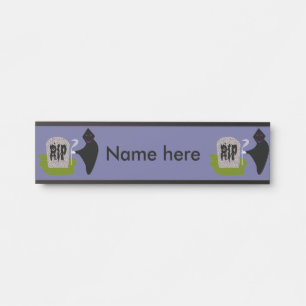 Porte-nom Pour Porte Décès dans le cimetière Halloween coutume pendaiso