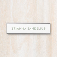 Écriture personnalisée vert sauge minimaliste mode