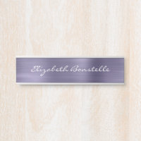 Élégante Lavande brossée Métal écriture