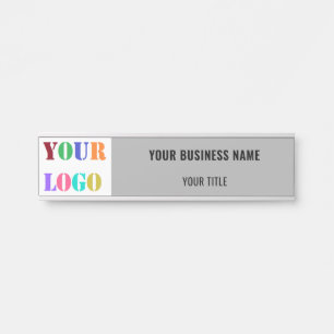 Porte-nom Pour Porte Enseigne de porte de bureau personnalisée avec log