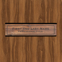 Enseigne de porte de bureau rustique avec aspect g