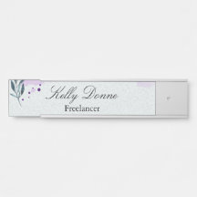 Feuilles d'aquarelle vert pourpre