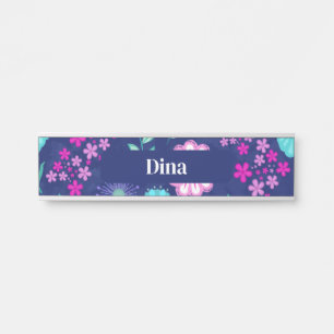 Porte-nom Pour Porte Fleurs délicates et détails botaniques