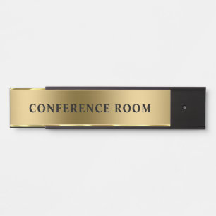 Porte-nom Pour Porte Fond doré