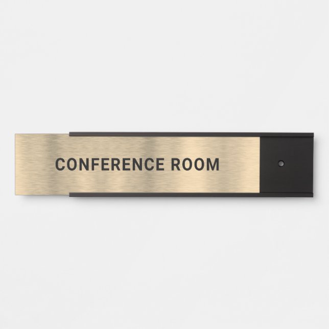 Porte-nom Pour Porte Gold Texture Background  (Devant)
