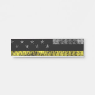Porte-nom Pour Porte Indicateur de ligne jaune mince du distributeur
