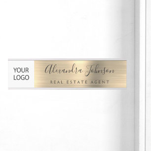 Porte-nom Pour Porte Logo Executive Gold Professional personnalisé