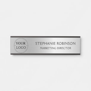 Porte-nom Pour Porte Logo Personnalisé Professionnel Faux Argent