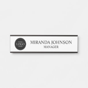 Porte-nom Pour Porte Logo professionnel personnalisé