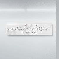 Marbre blanc de script moderne professionnel