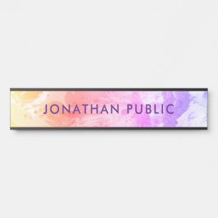 Porte-nom Pour Porte Modèle tendance Élégant moderne moderne Abstrait J