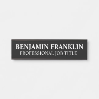 Porte-nom Pour Porte Modern Professional Office Door Sign