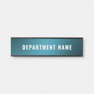 Porte-nom Pour Porte Moderne Dégradé Simple Nom du département Panneau