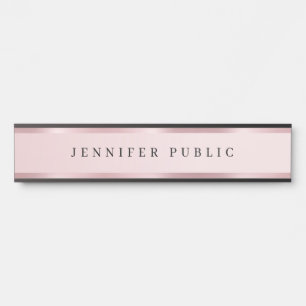Porte-nom Pour Porte Moderne Élégant Modèle Luxueux Rose Gold