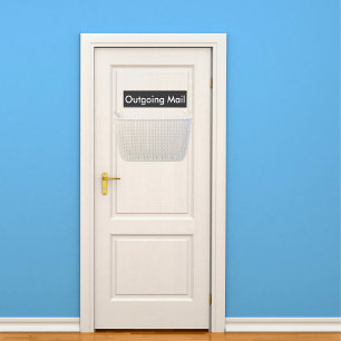 Porte-nom Pour Porte Noir de courrier sortant