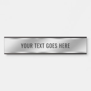 Porte-nom Pour Porte Nom de la salle Votre modèle de texte personnalisé