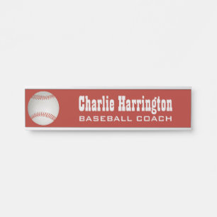 Porte-nom Pour Porte Nom et couleur personnalisés du baseball