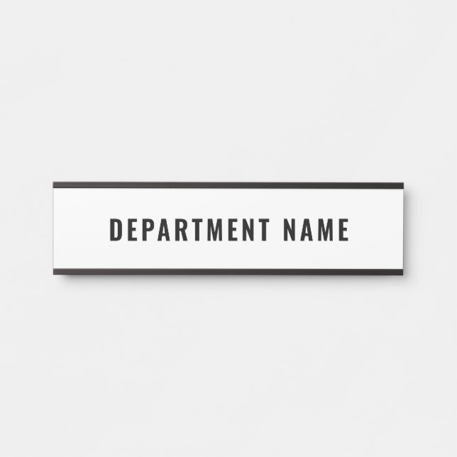 Porte-nom Pour Porte Panneau de porte avec nom du département (Devant)