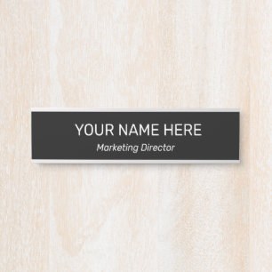 Porte-nom Pour Porte Panneau de porte de bureau moderne professionnel