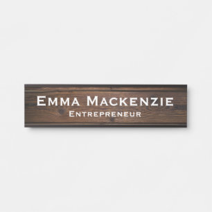 Porte-nom Pour Porte Panneau de porte de bureau personnalisable avec mo