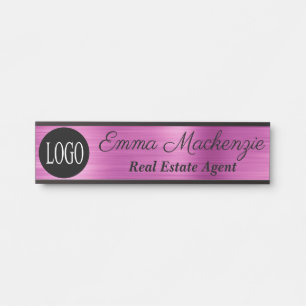 Porte-nom Pour Porte Panneau de porte de bureau professionnel avec logo