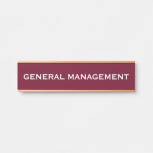 Porte-nom Pour Porte Panneau de porte de bureau professionnel moderne