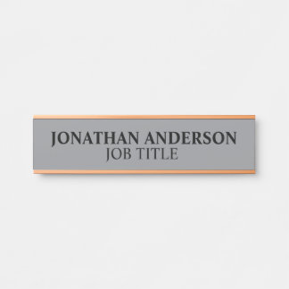 Porte-nom Pour Porte Panneau de porte de bureau professionnel moderne P