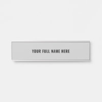 Panneau de porte personnalisé avec votre nom, vos