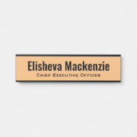 Panneau de signalétique de porte de bureau Orange