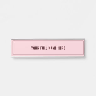 Porte-nom Pour Porte Personnalisé Moderne encadré Votre Nom Porte Signa