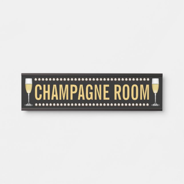 Porte-nom Pour Porte Pièce de Champagne (Devant)