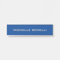 Plaine minimaliste moderne bleu profond